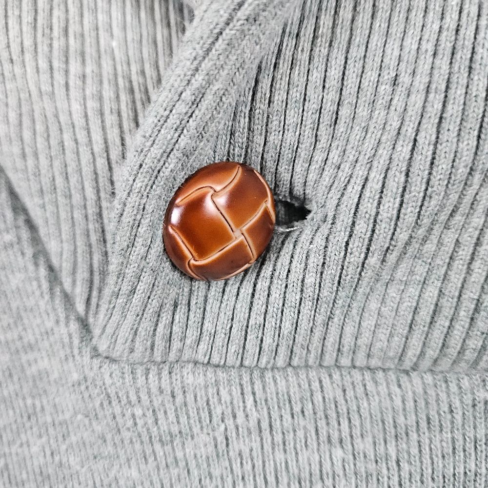 Tasso Elba Men's Light‎ Green Shawl Collar Size XL Sweater 100% Cotton Preppy - Picture 2 of 9